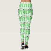 Kleeblatt Grüne Minze Schütteln Milchshake Legging Leggings (Rückseite)