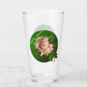 Kleeblatt Grüne Rahmen * Foto Glas (Rückseite)