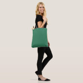 Kleeblatt-grüne Solid-Color-Druck Tasche (Am Model)