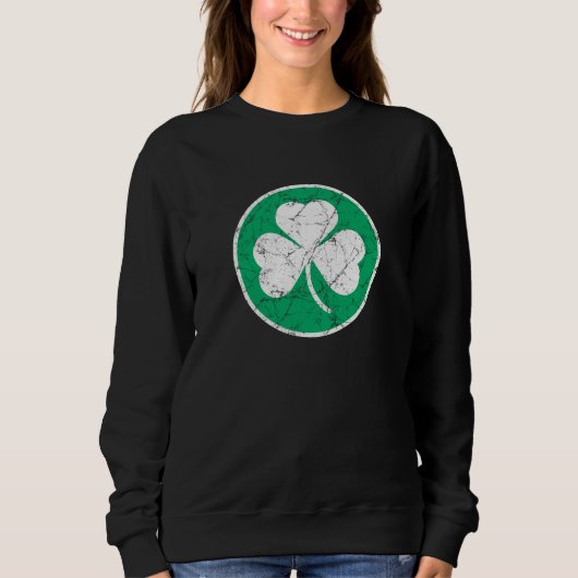 Kleeblatt Grunge Sweatshirt (Vorderseite)