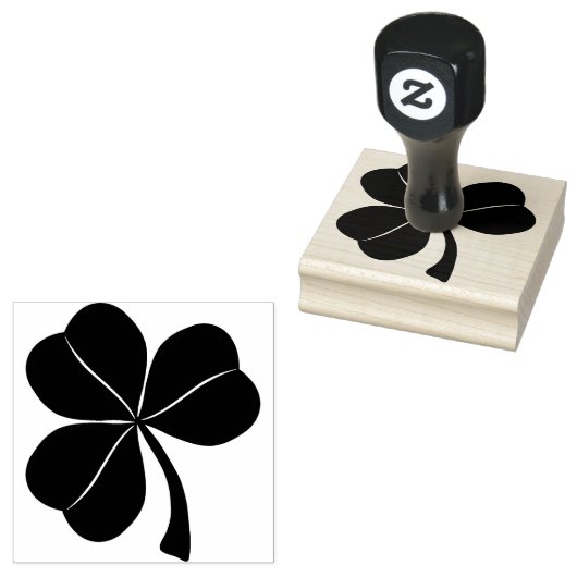 Kleeblatt Gummistempel (Stempel)