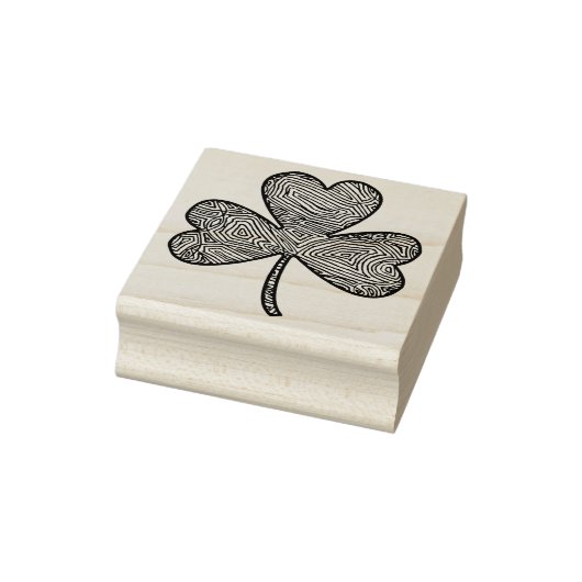 Kleeblatt Gummistempel (Stempel)