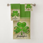 Kleeblatt "Happy St. Patrick's Badhandtuch Set (Insitu)