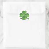 Kleeblatt Happy St Patricks Day Simple Clover Runder Aufkleber (Tasche)