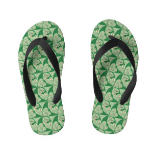 Kleeblatt "Happy St. Patrick's" Pair von Flip Flop Kinderbadesandalen