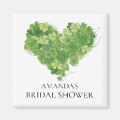 Kleeblatt Heart Brautparty Favor Magnet (Vorne)