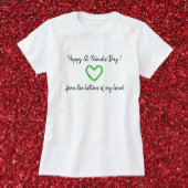 Kleeblatt Heart Happy St. Patrick's Day T-Shirt