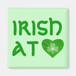 Kleeblatt Heart 'Irish at Heart' Magnet grün