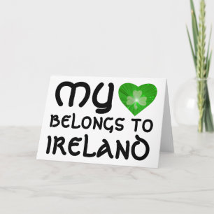 Kleeblatt Heart 'My Heart Belongs to Ireland' card Karte