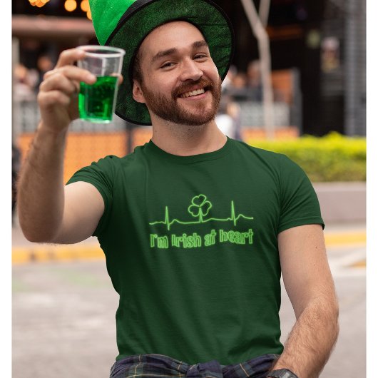 Kleeblatt Heartbeat St Patrick's Day T-Shirt
