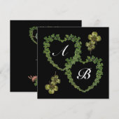 KLEEBLATT HEARTS MONOGRAMM Eis Ankündigung (Vorne/Hinten)