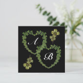 KLEEBLATT HEARTS MONOGRAMM Eis Ankündigung (Stehend Vorderseite)