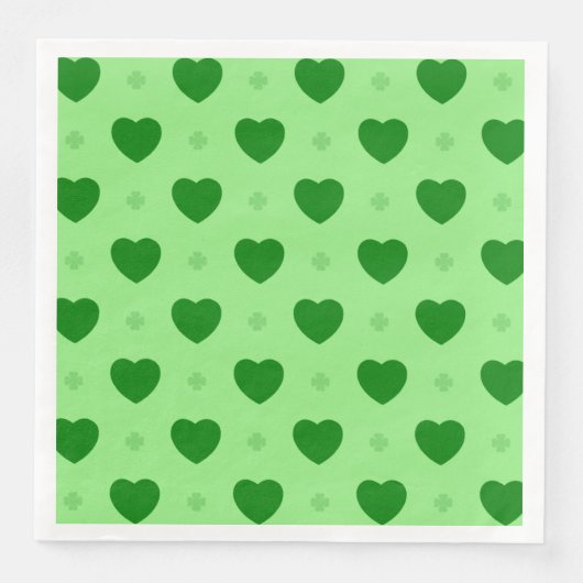 Kleeblatt Hearts Paper Napkin Serviette (Vorderseite)