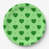 Kleeblatt Hearts Paper Plate Pappteller (Vorderseite)