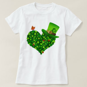 Kleeblatt Herz Frauen T - Shirt
