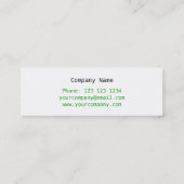 Kleeblatt Herz Visitenkarte Seite Weiß dünn (Rückseite)