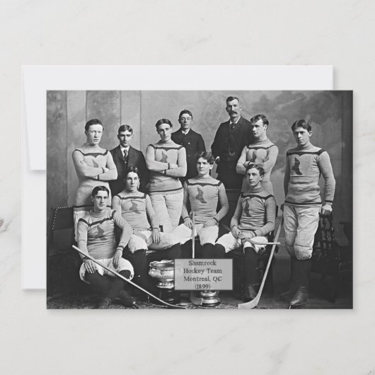 Kleeblatt Hockey Team, Montreal, QC 1899, Karte (Vorderseite)