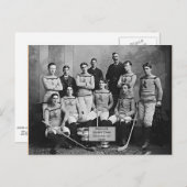 Kleeblatt Hockey Team, Montreal, QC 1899" Postkarte (Vorne/Hinten)