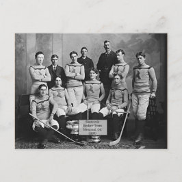 Kleeblatt Hockey Team, Montreal, QC 1899" Postkarte