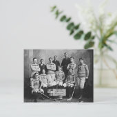 Kleeblatt Hockey Team, Montreal, QC 1899" Postkarte (Stehend Vorderseite)