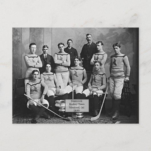 Kleeblatt Hockey Team, Montreal, QC 1899" Postkarte (Vorderseite)