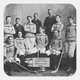 Kleeblatt Hockey Team, Montreal, QC 1899, Quadratischer Aufkleber