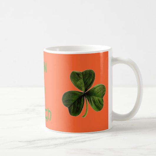 Kleeblatt, homehat, Erin gehen Bragh Kaffeetasse (Rechts)