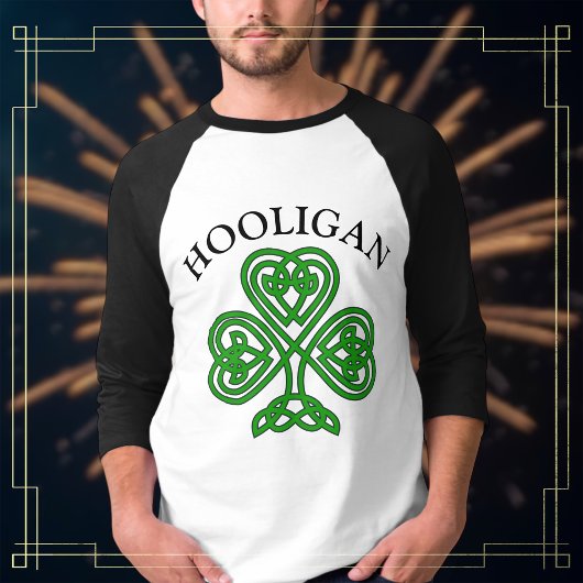 Kleeblatt Hooligan Funny St. Patrick's Day T-Shirt