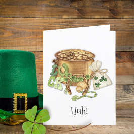 Kleeblatt Horseshoe Luck Funny St Patricks Day Car Ankündigung