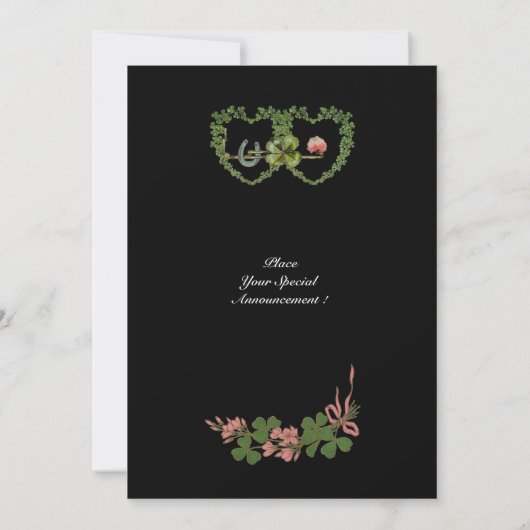 KLEEBLATT HÖRT MONOGRAMM ANKÜNDIGUNG (Rückseite)