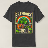 Kleeblatt in Roll Guitar St Patricks Day Men K T-Shirt (Design vorne)