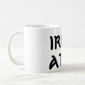 Kleeblatt "Irish at (heart)" Tasse weiß (Links)