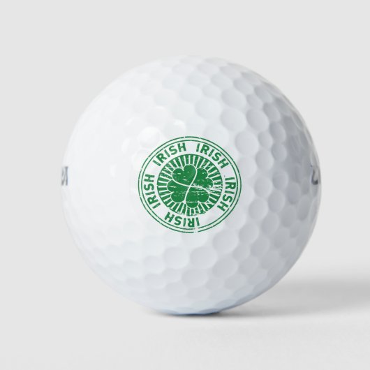 Kleeblatt Irish Briefmarke Golfball (Vorderseite)