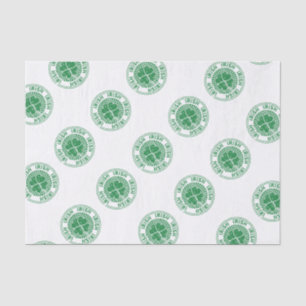 Kleeblatt Irish Briefmarke Seidenpapier