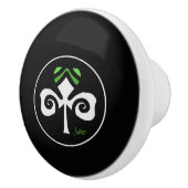 Kleeblatt Irish Circle Logo Keramikknauf (Rechts)