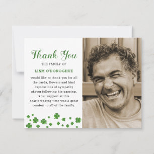 Kleeblatt Irish Funeral Foto Vielen Dank Dankeskarte