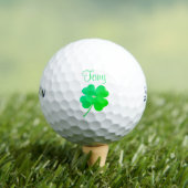 Kleeblatt Irish Green St Patricks Day Golf Balls Golfball (Insitu T-Shirt)