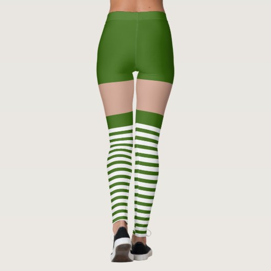 Kleeblatt Irish Green St Patricks Day Novelty Spaß Leggings (Rückseite)