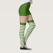 Kleeblatt Irish Green St Patricks Day Novelty Spaß Leggings (Rechts)