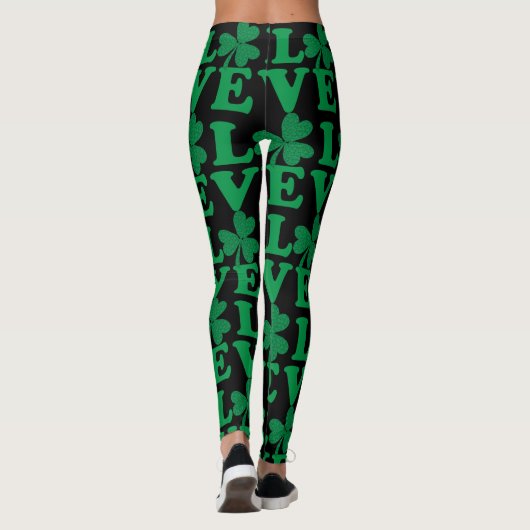 Kleeblatt Irish Liebe Leggings (Rückseite)
