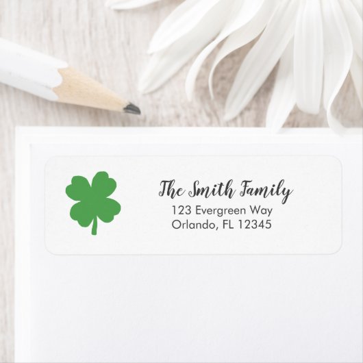 Kleeblatt Irish Painting Art Address Label (Insitu)