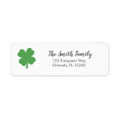 Kleeblatt Irish Painting Art Address Label (Vorne)