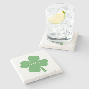 Kleeblatt Irish Painting Party Illustration Stone Steinuntersetzer