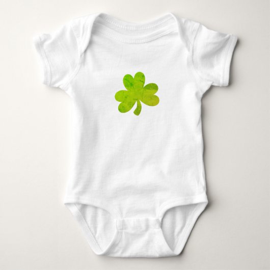 Kleeblatt Irish Painting Silhouette Kinder T - Shi Baby Strampler (Vorderseite)
