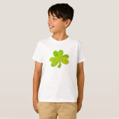Kleeblatt Irish Painting Silhouette Kinder T-Shirt (Vorne ganz)