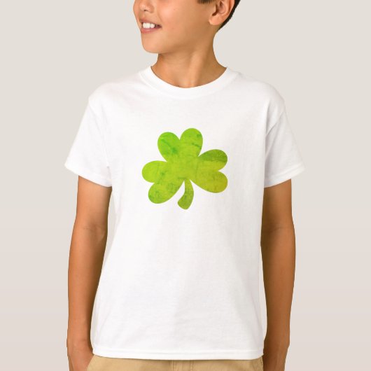 Kleeblatt Irish Painting Silhouette Kinder T-Shirt (Vorderseite)