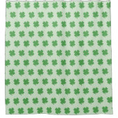 Kleeblatt Irish Pattern Vierblättriges Kleeblatt K Duschvorhang (Vorderseite)
