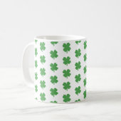 Kleeblatt Irish Pattern Vierblättriges Kleeblatt K Kaffeetasse (Vorderseite Links)