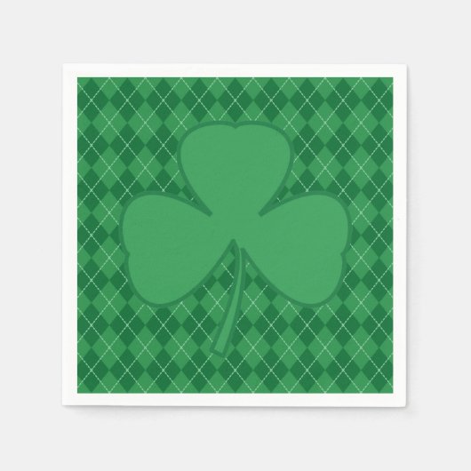 Kleeblatt Irish Raute Napkins Serviette (Vorderseite)