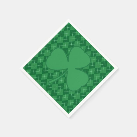 Kleeblatt Irish Raute Napkins Serviette (Ecke)